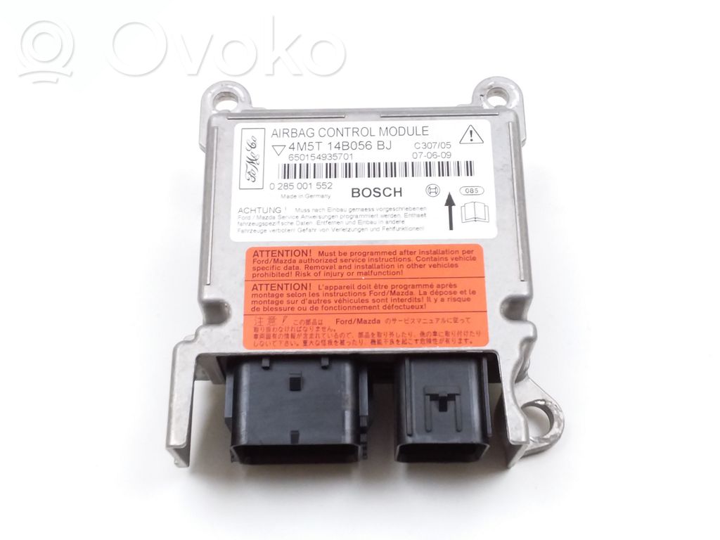 Airbag control unit/module   0285001552,4M5T14B056BJ