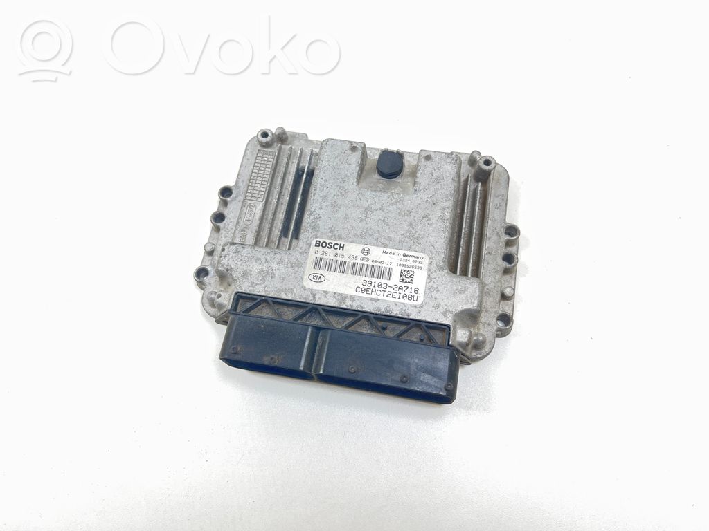Engine control unit/module   0281015438,391032A716,1039S26538
