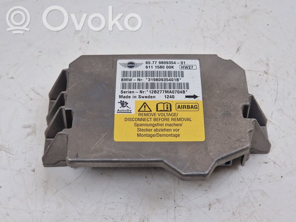 Mini Cooper Countryman R60 Centralina/modulo airbag 