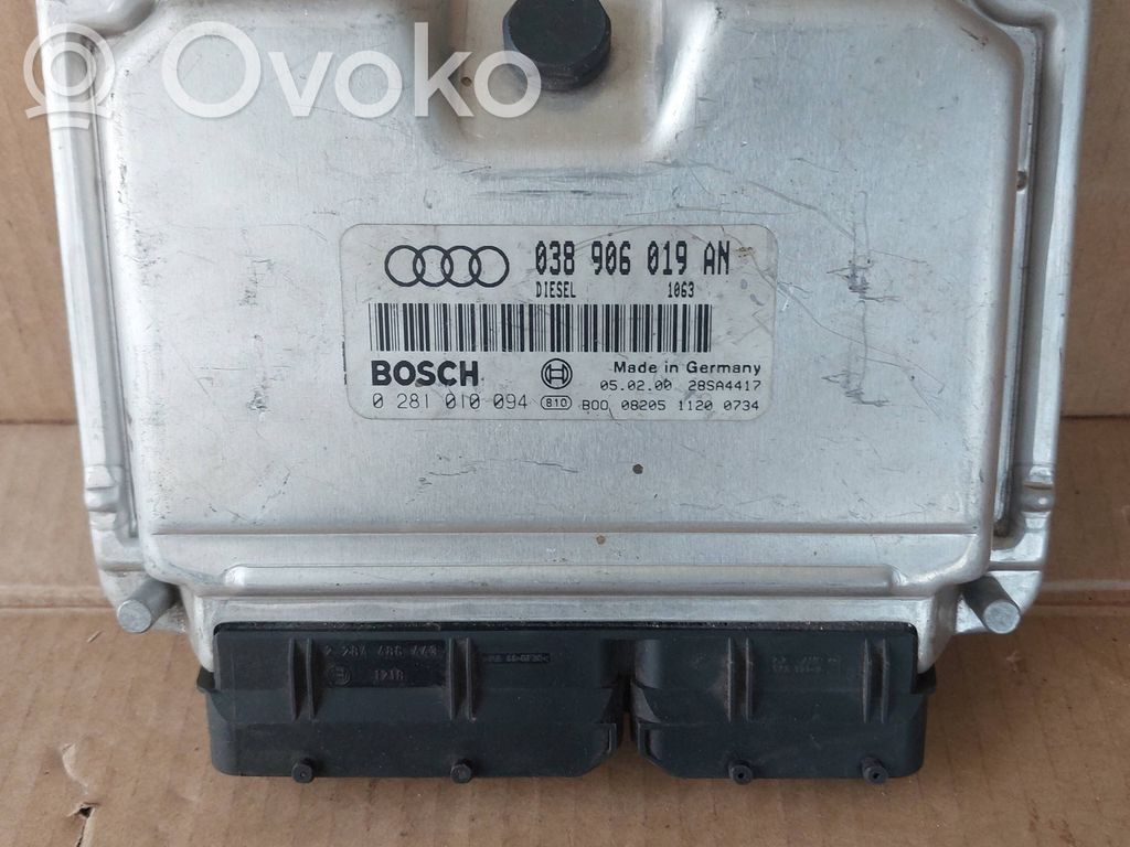 Engine control unit/module   038906019AN,0281010094,28SA4417