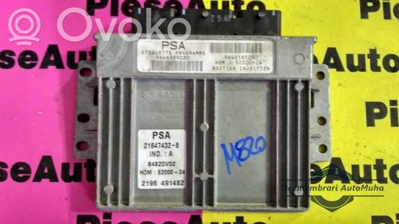 Engine control unit/module ECU   216474328,2196491482,84820V02,9646185080,9646989080,S200024