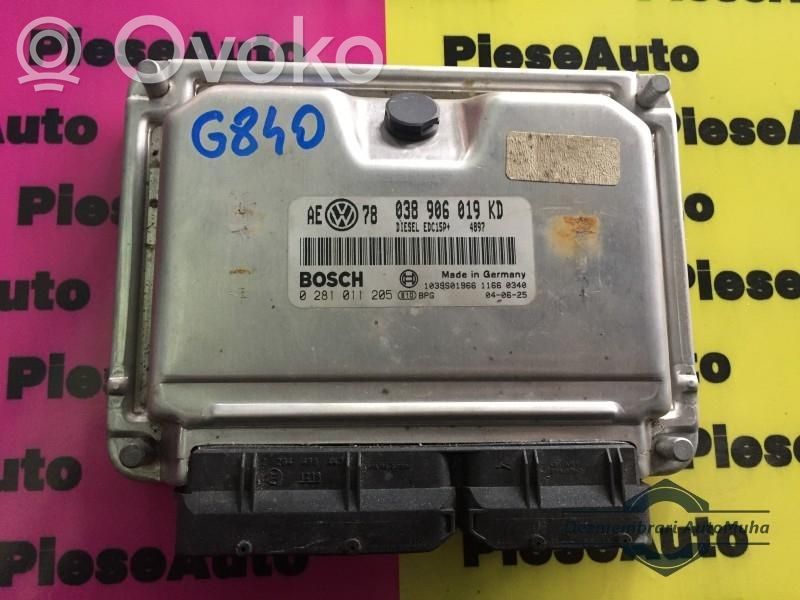 Engine control unit/module ECU   0281011205,038906019KD,AE78