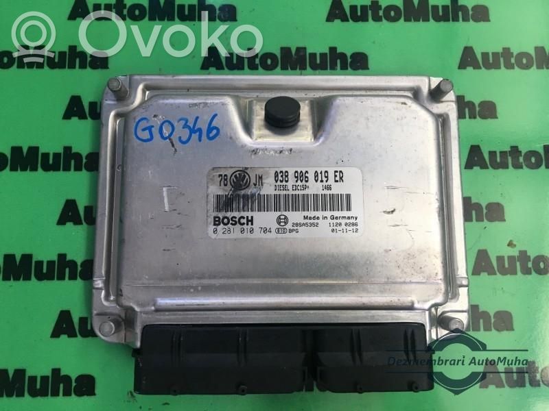 Engine control unit/module ECU   0281010704,038906019ER,78JM