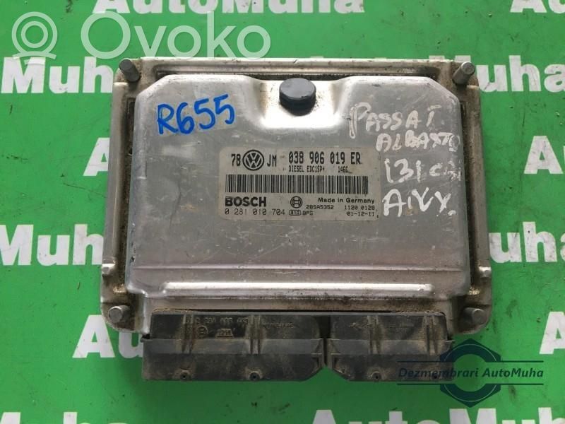 Engine control unit/module ECU   0281010704,038906019ER,78JM