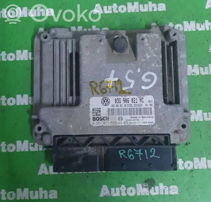 Engine control unit/module ECU   0281013685,03G906021HC