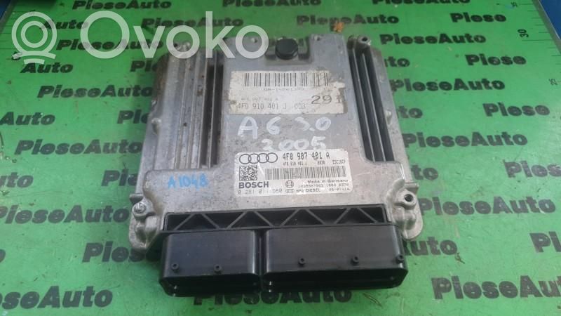 Audi A6 S6 C6 4F Unité de commande, module ECU de moteur 