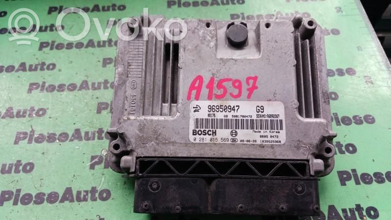 Engine control unit/module ECU   0281015569,96950947