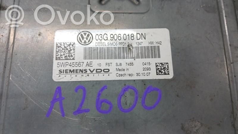 Engine control unit/module ECU   03G906018DN,5WP45567AE