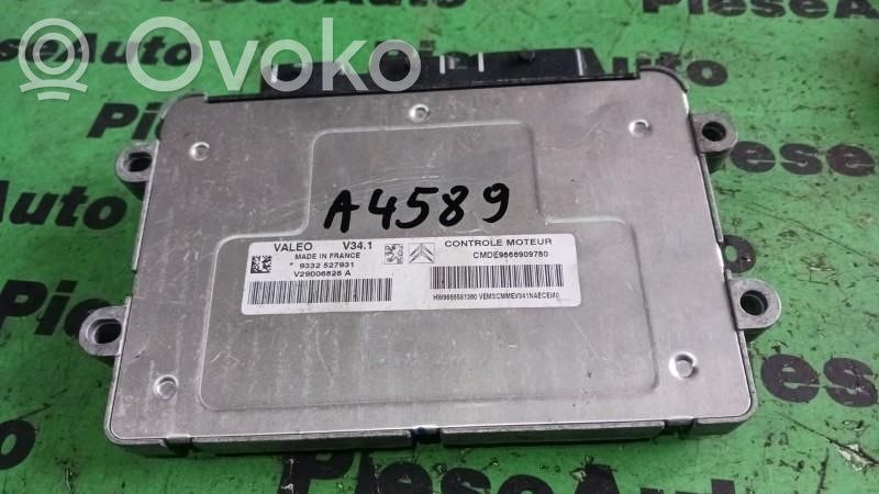 Unidad de control/módulo ECU del motor   9666909780,CMDE9666909780,HW9666591380,V29006828A