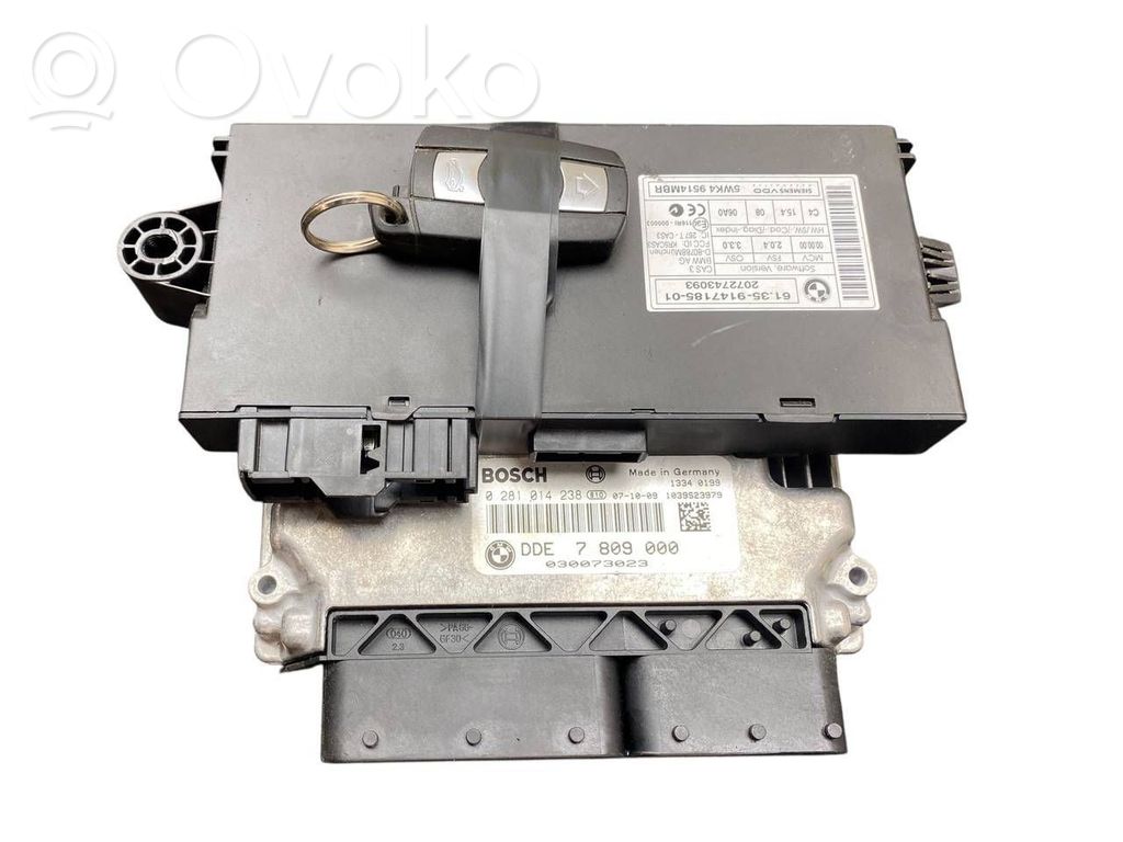 Engine ECU kit and lock set   7809000,0281014238,9147185,5WK49514,61359147185