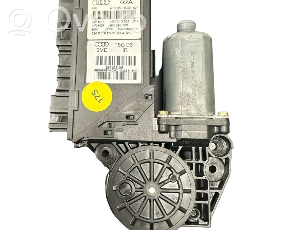 Front door window regulator motor   4F0959802A,992825108,992835108,4E0919802