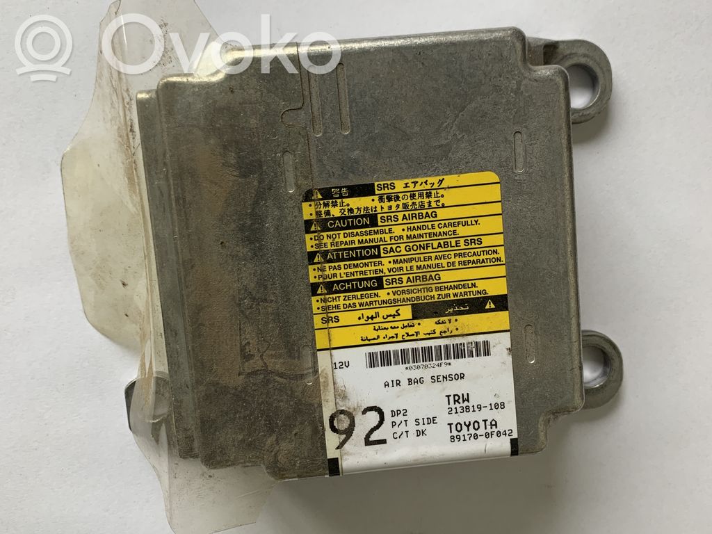 Toyota Corolla Verso AR10 Airbag control unit/module 