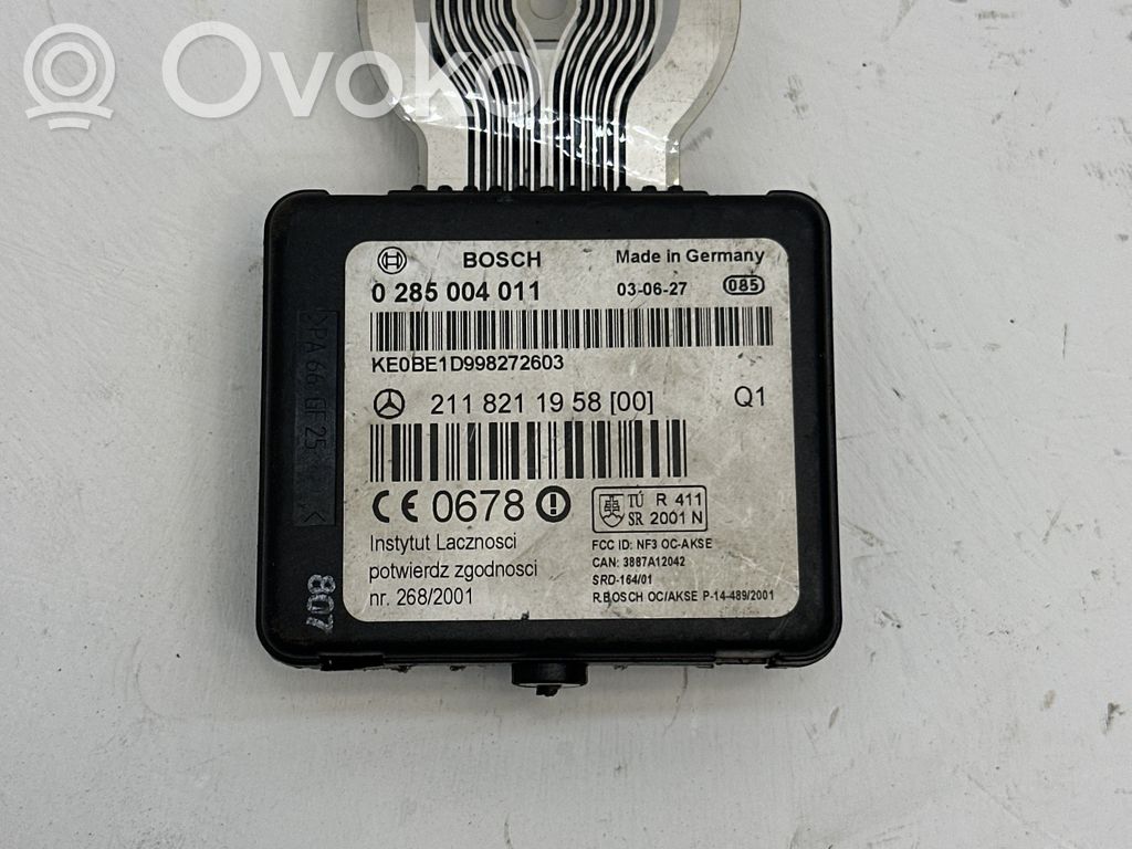 Mercedes-Benz E W211 Sensor de presión del asiento 