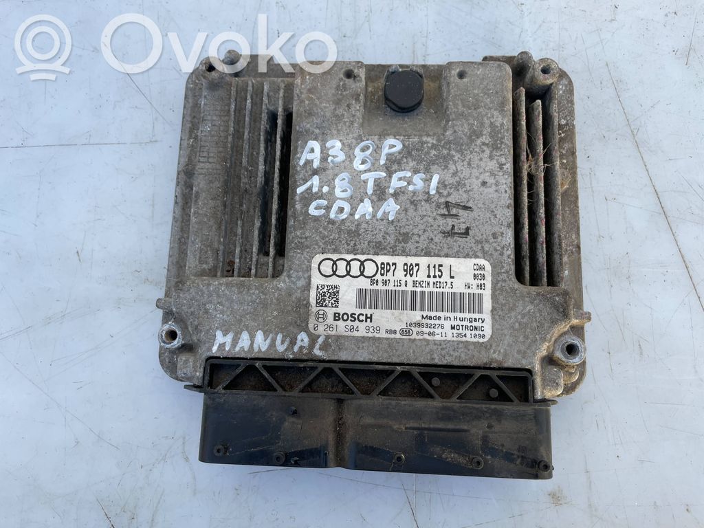 Audi A3 S3 A3 Sportback 8P Engine control unit/module 