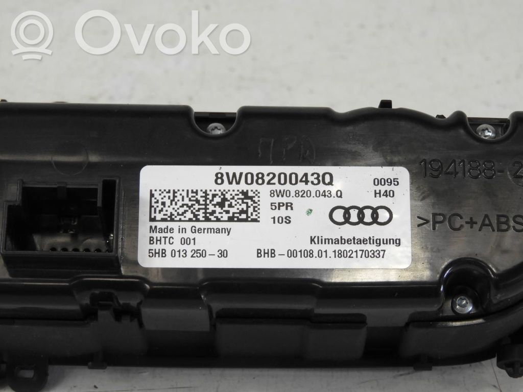 Audi A5 Climate control unit 