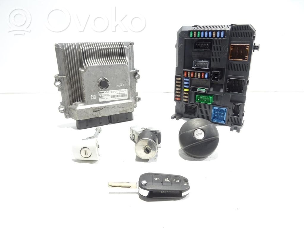 Peugeot 2008 I Engine ECU kit and lock set 