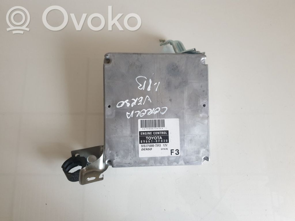 Toyota Corolla Verso E121 Engine control unit/module 