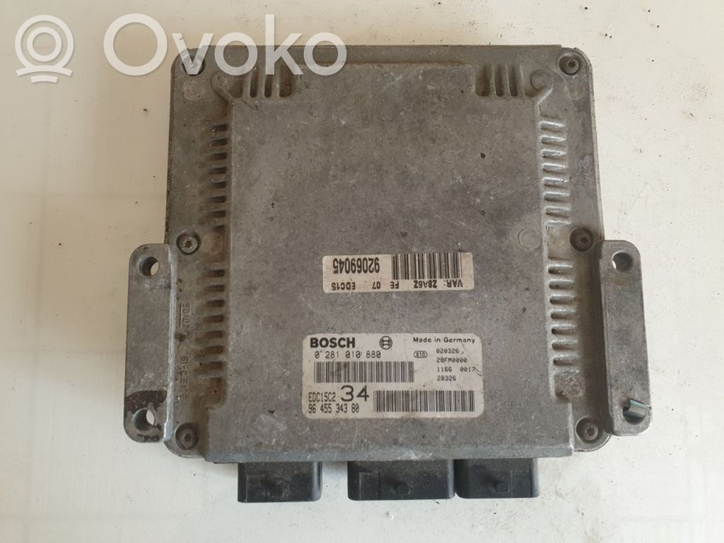 Peugeot 607 Engine control unit/module 