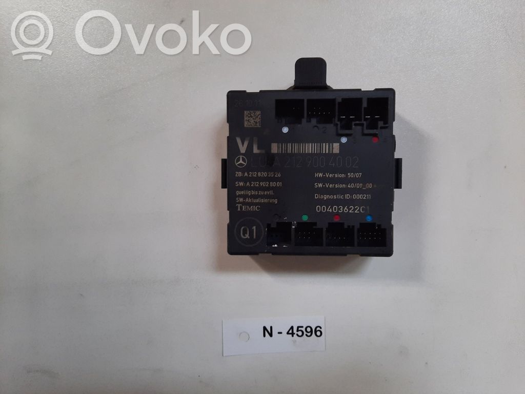 Mercedes-Benz C W204 Door control unit/module 