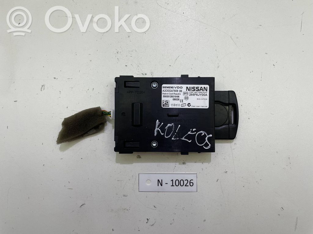 Renault Koleos I Užvedimo kortelės skaitytuvas 