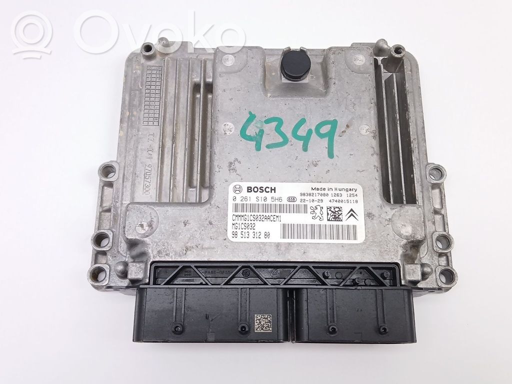 Engine control unit/module   0261S105H6,9838217080
