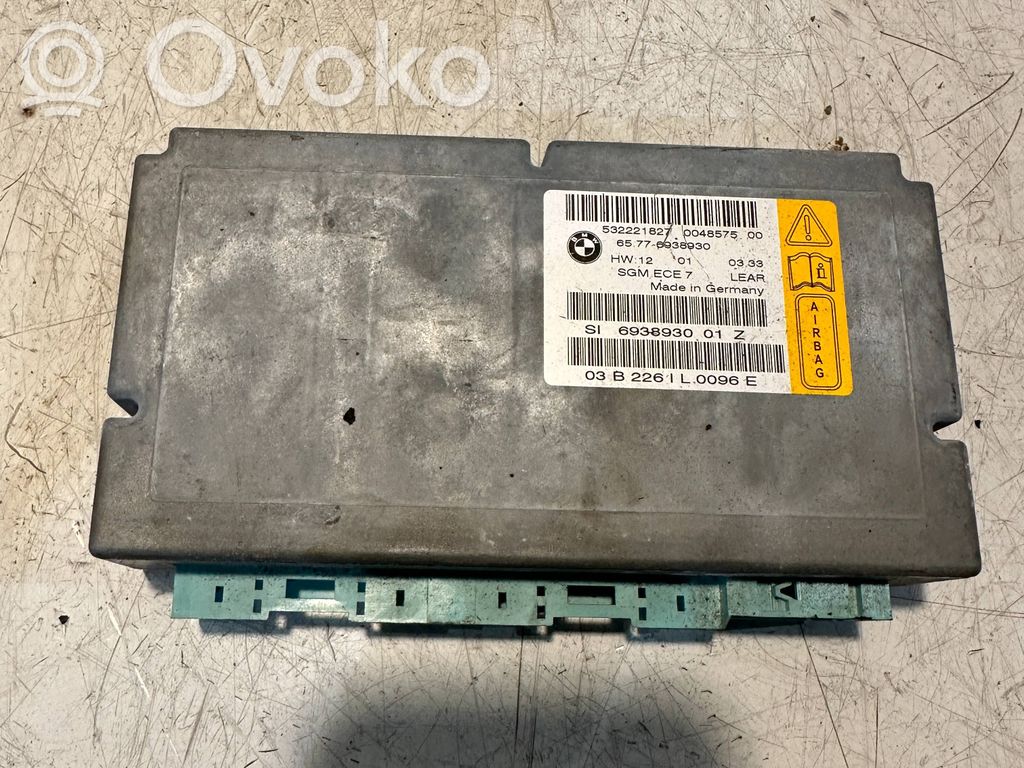 BMW 5 E60 E61 Centralina/modulo airbag 