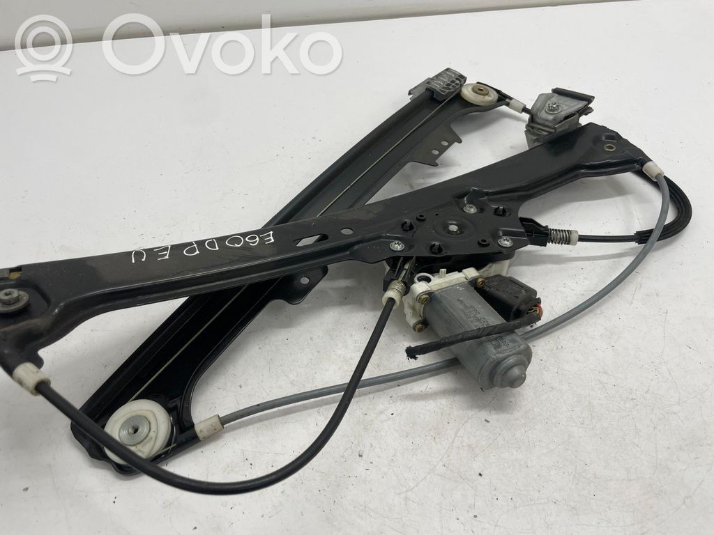 BMW 5 E60 E61 Front door window regulator with motor 