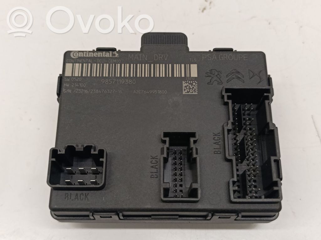 Opel Astra L Unité de commande module de porte 
