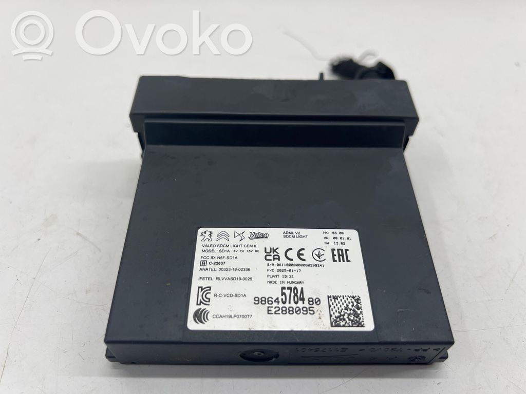 Opel Grandland X Module d'éclairage LCM 