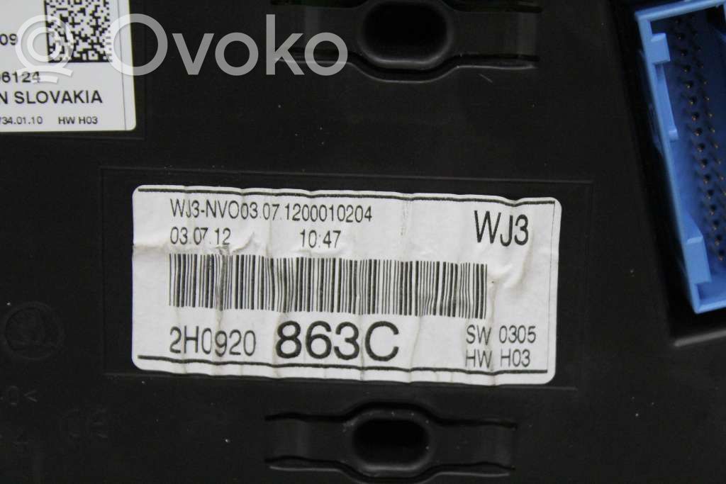 Volkswagen Amarok Tachimetro (quadro strumenti) 