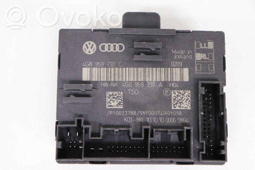 Unité de commande module de porte   4G8959792D,4G8959792A
