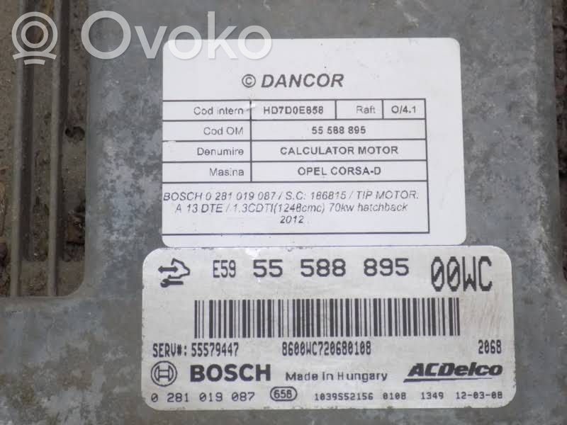 Sterownik / Moduł ECU   5558889500WC