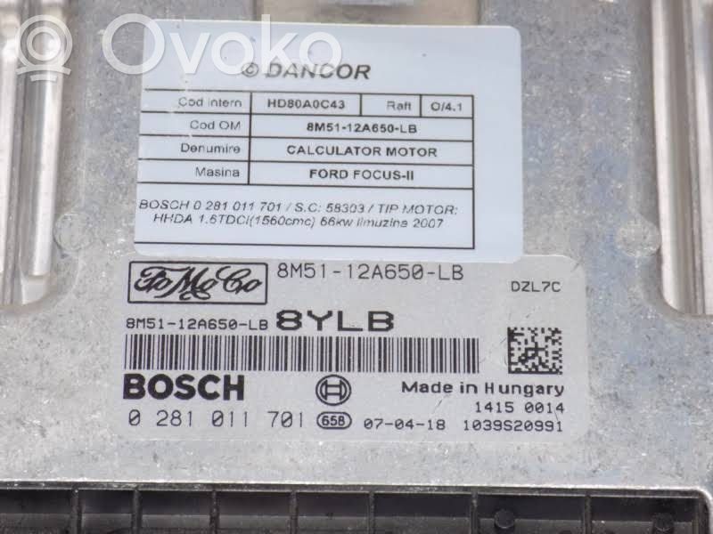 Ford Focus Engine control unit/module 