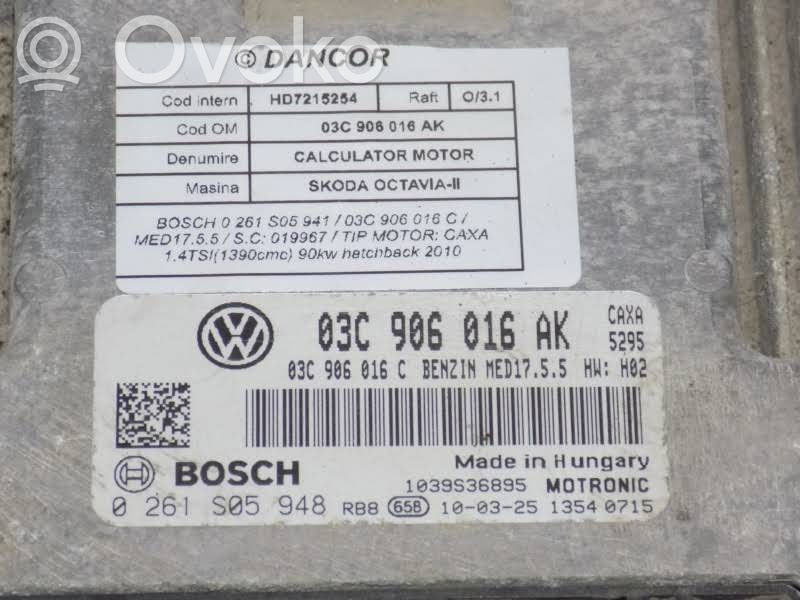 Skoda Octavia Mk2 (1Z) Engine control unit/module 
