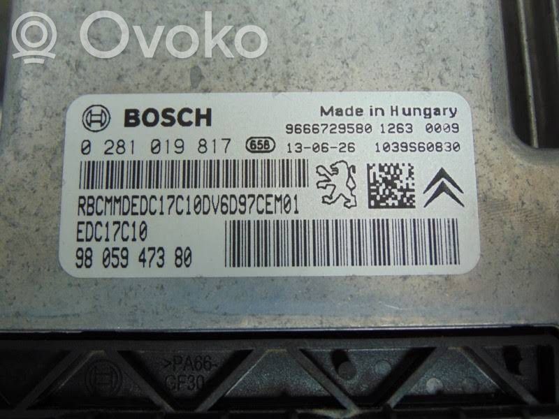 Engine control unit/module   9805947380