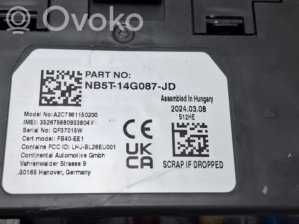 Ford Puma Telefono valdymo blokas 