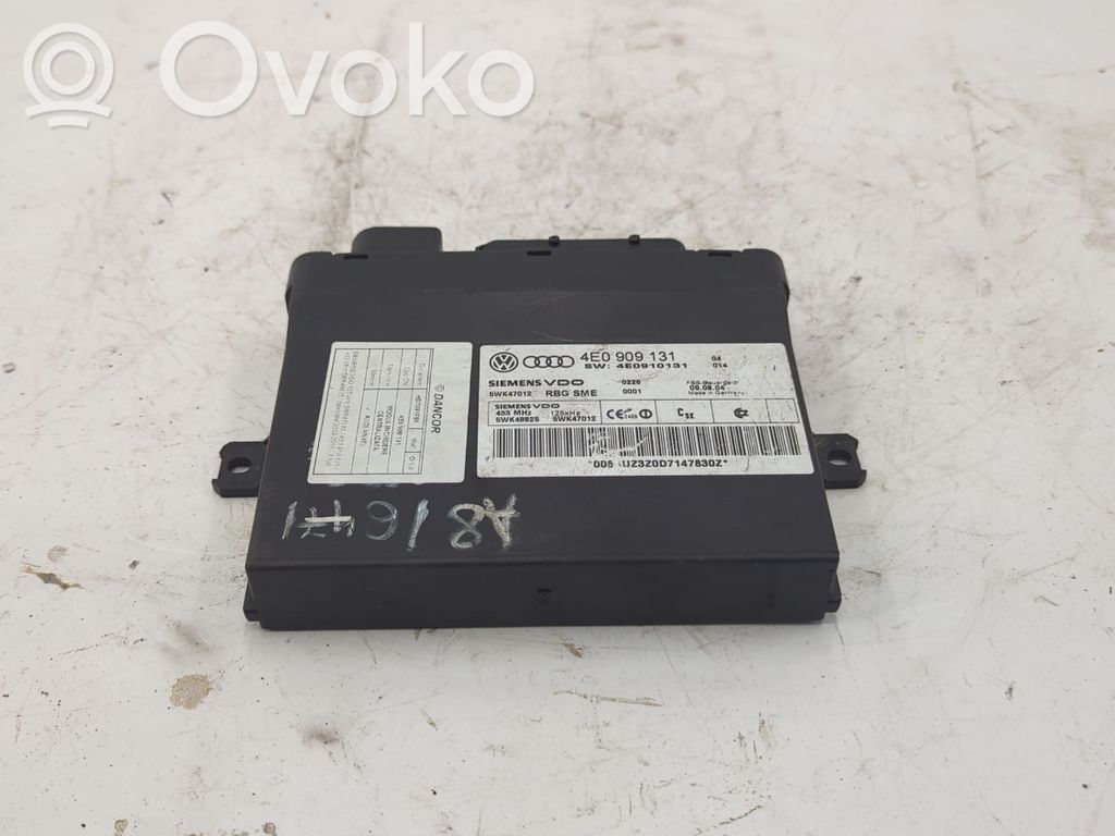Audi A8 S8 D3 4E Comfort/convenience module 