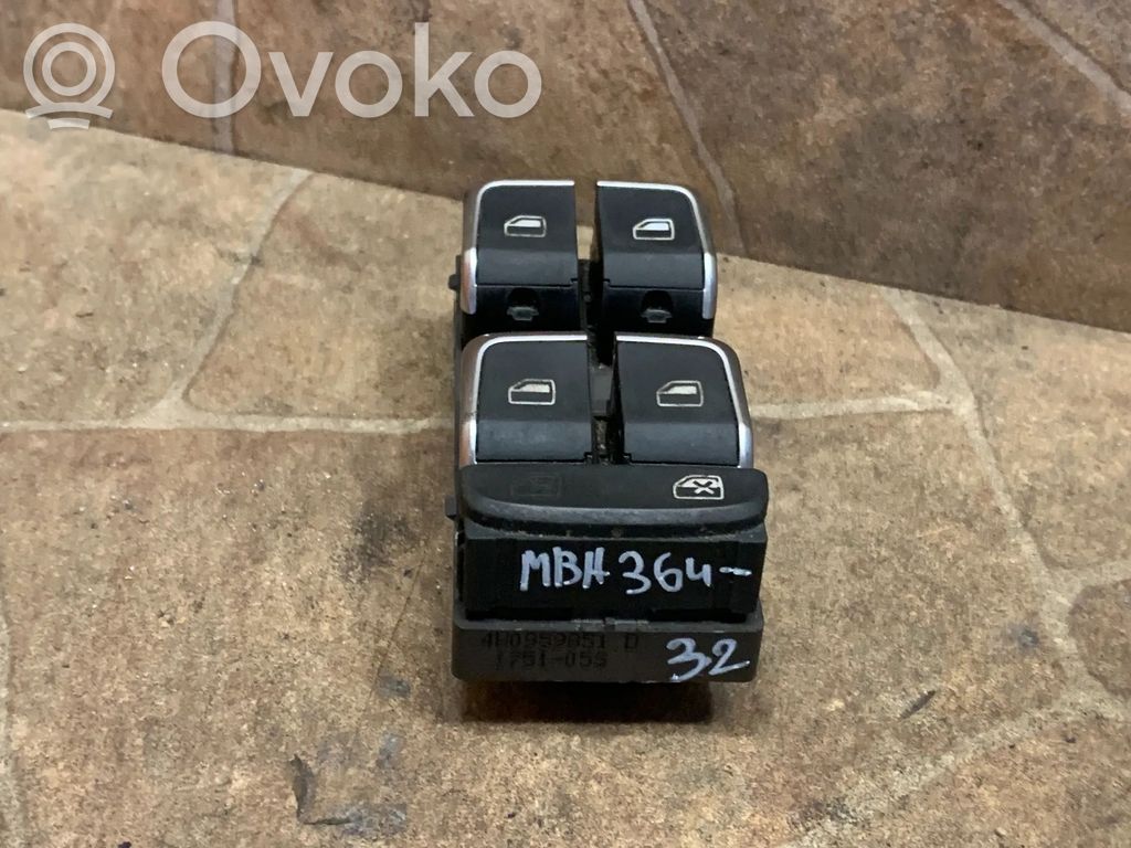Audi A8 S8 D4 4H Interruptor del elevalunas eléctrico 