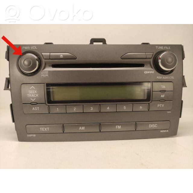 Toyota Corolla E140 E150 Radio / CD/DVD atskaņotājs / navigācija 
