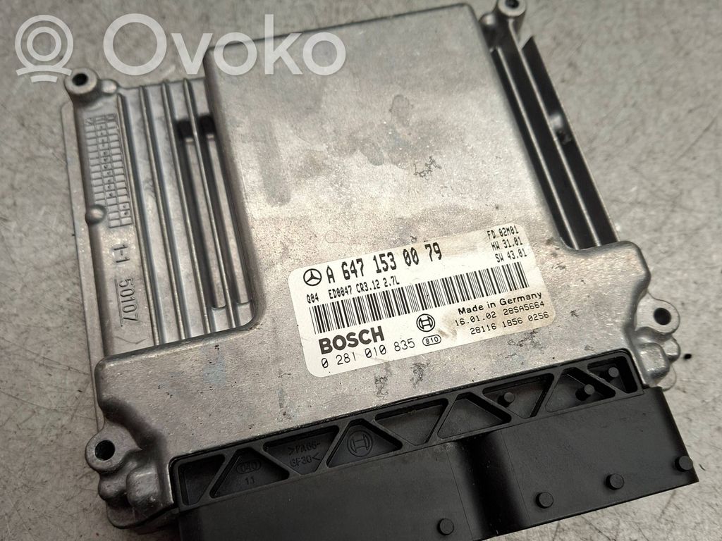 Engine control unit/module   A6471530079,28SA5664,0281010835