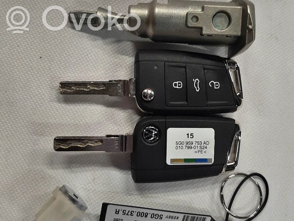 Volkswagen Golf VII Chiave/comando di accensione 