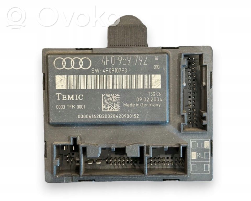Door control unit/module   4F0959792,4EEE49EF,4F0910793,4F09597924F0910793,5D8582A542ED