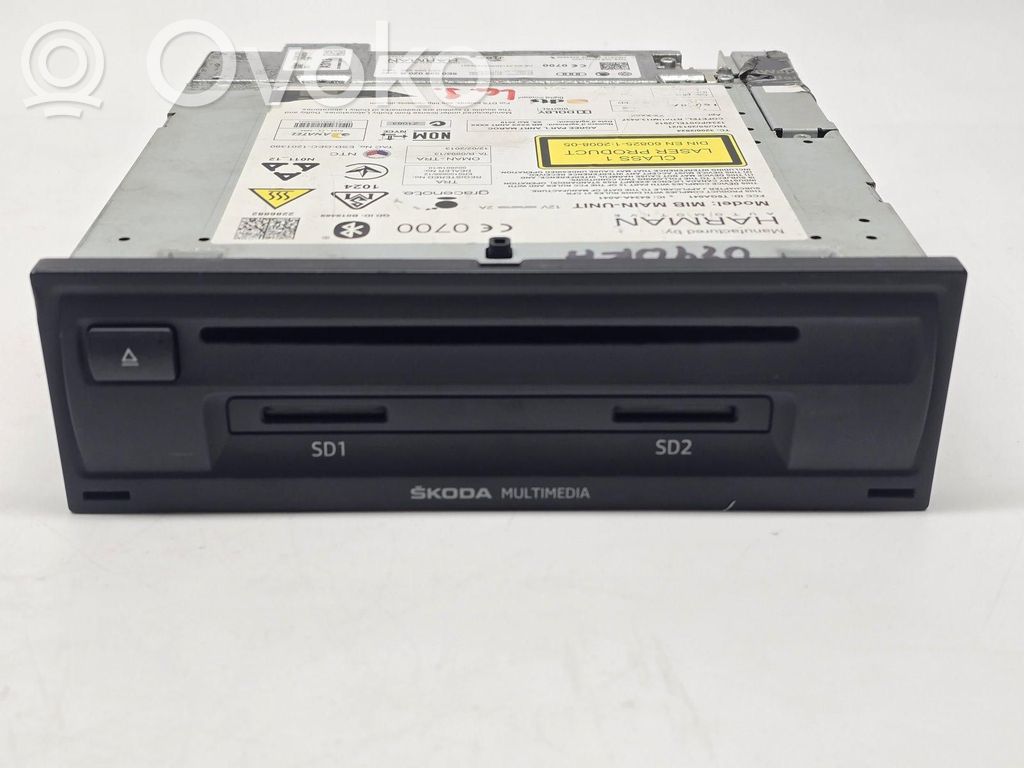 Skoda Octavia Mk3 (5E) Unité de navigation Lecteur CD / DVD 