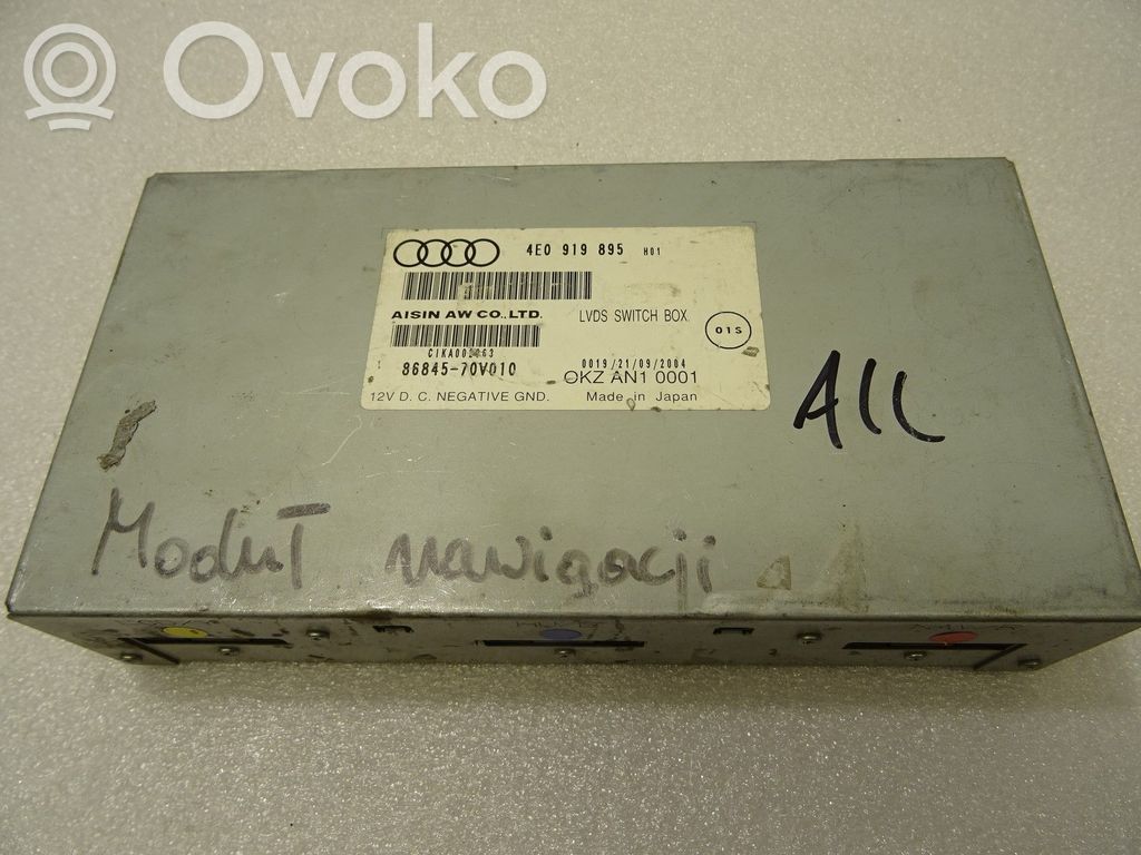 Audi A8 S8 D3 4E GPS navigation control unit/module 