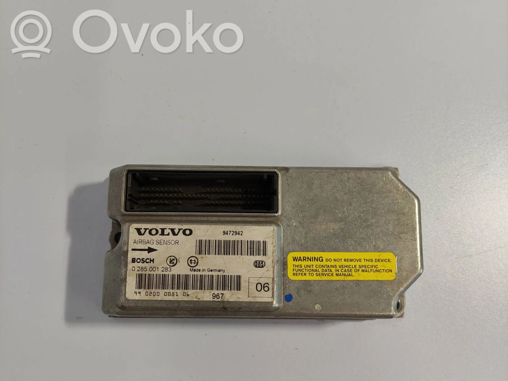 Airbag control unit/module   9472942,0285001283,990200005106
