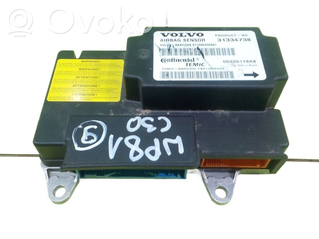 Volvo C30 Airbag control unit/module 