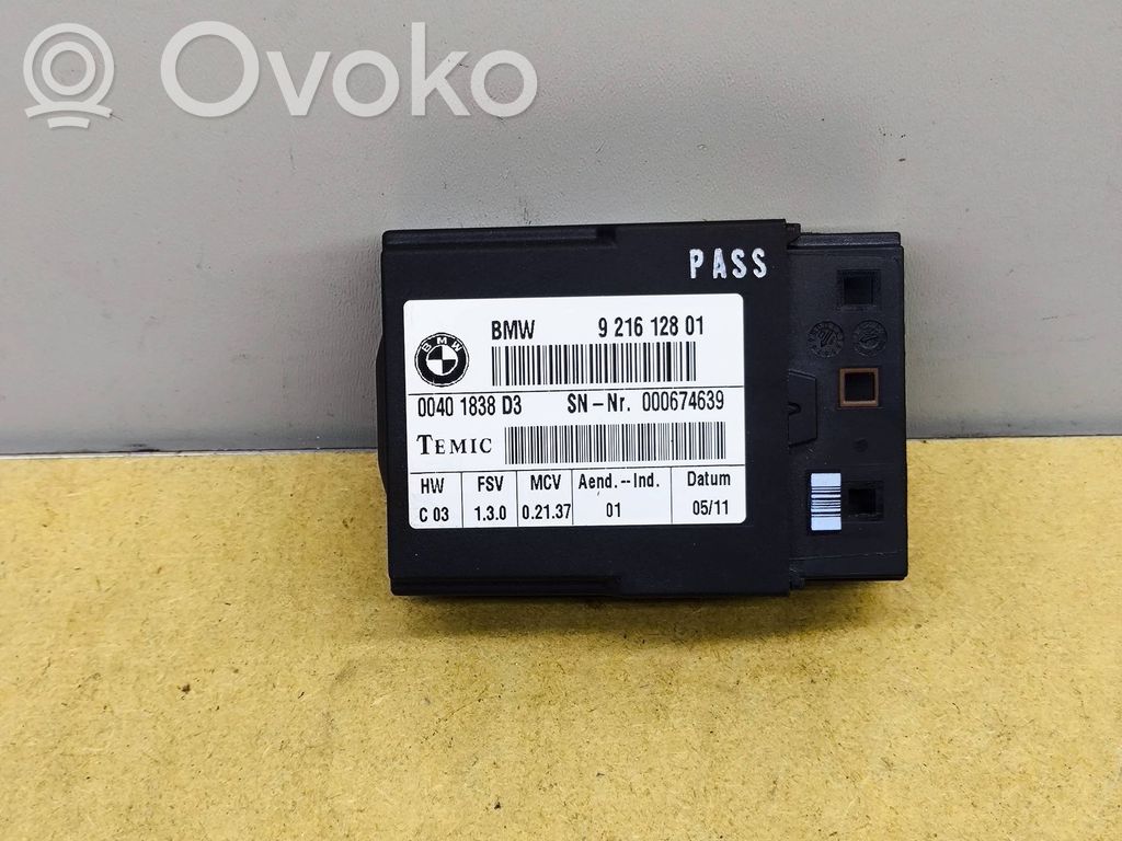 BMW 3 E92 E93 Seat belt adjustment motor 