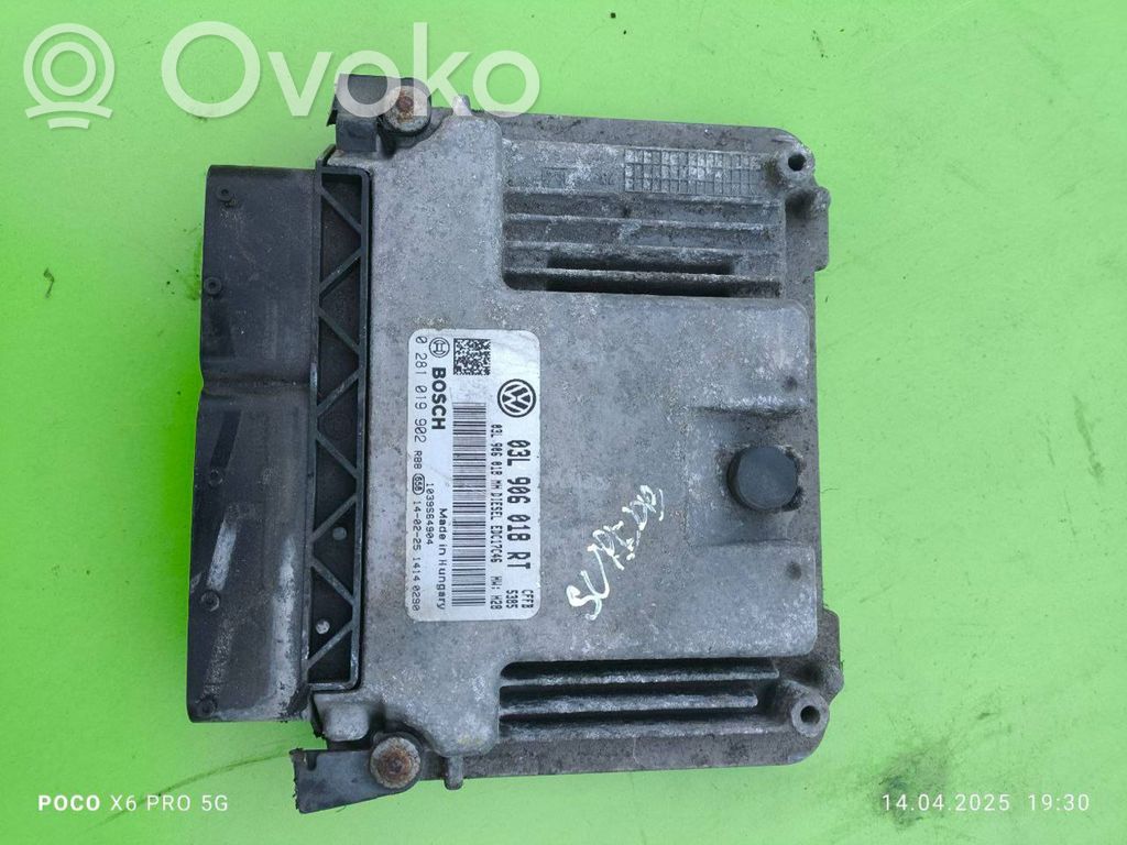 Engine control unit/module   03L906018RT,0281019902,03L906018MH
