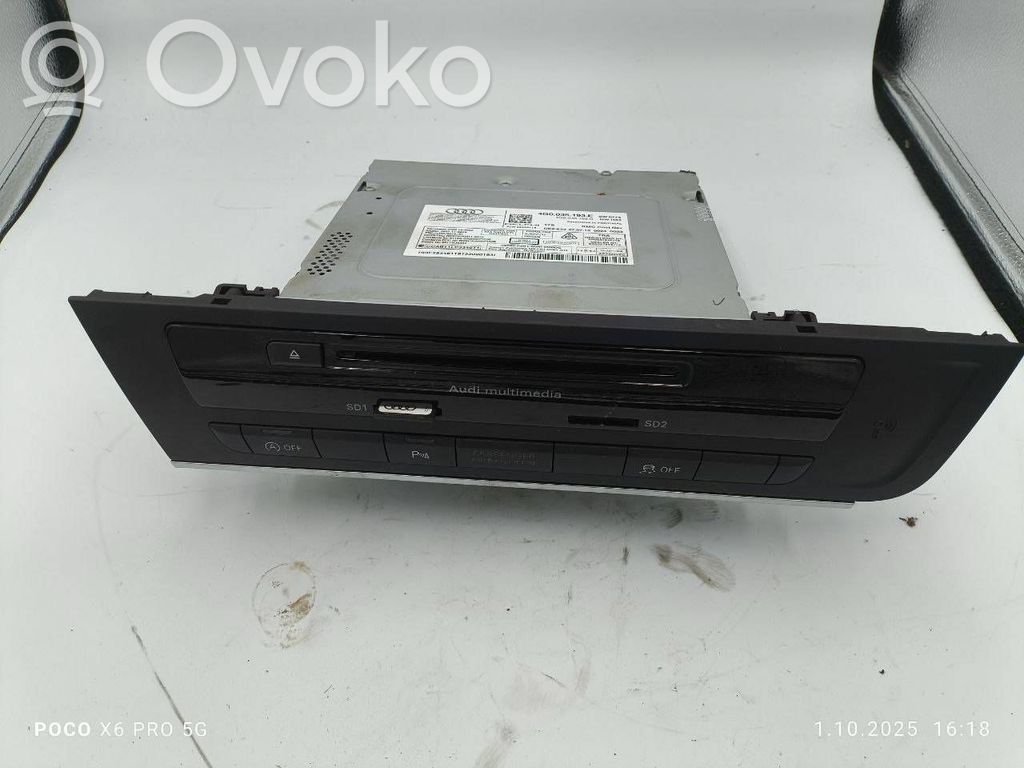 Audi A6 C7 Panel / Radioodtwarzacz CD/DVD/GPS 