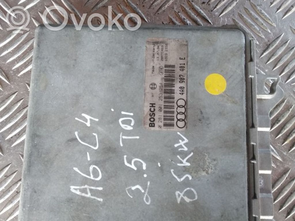Engine control unit/module   0281001253254,4A0907401E
